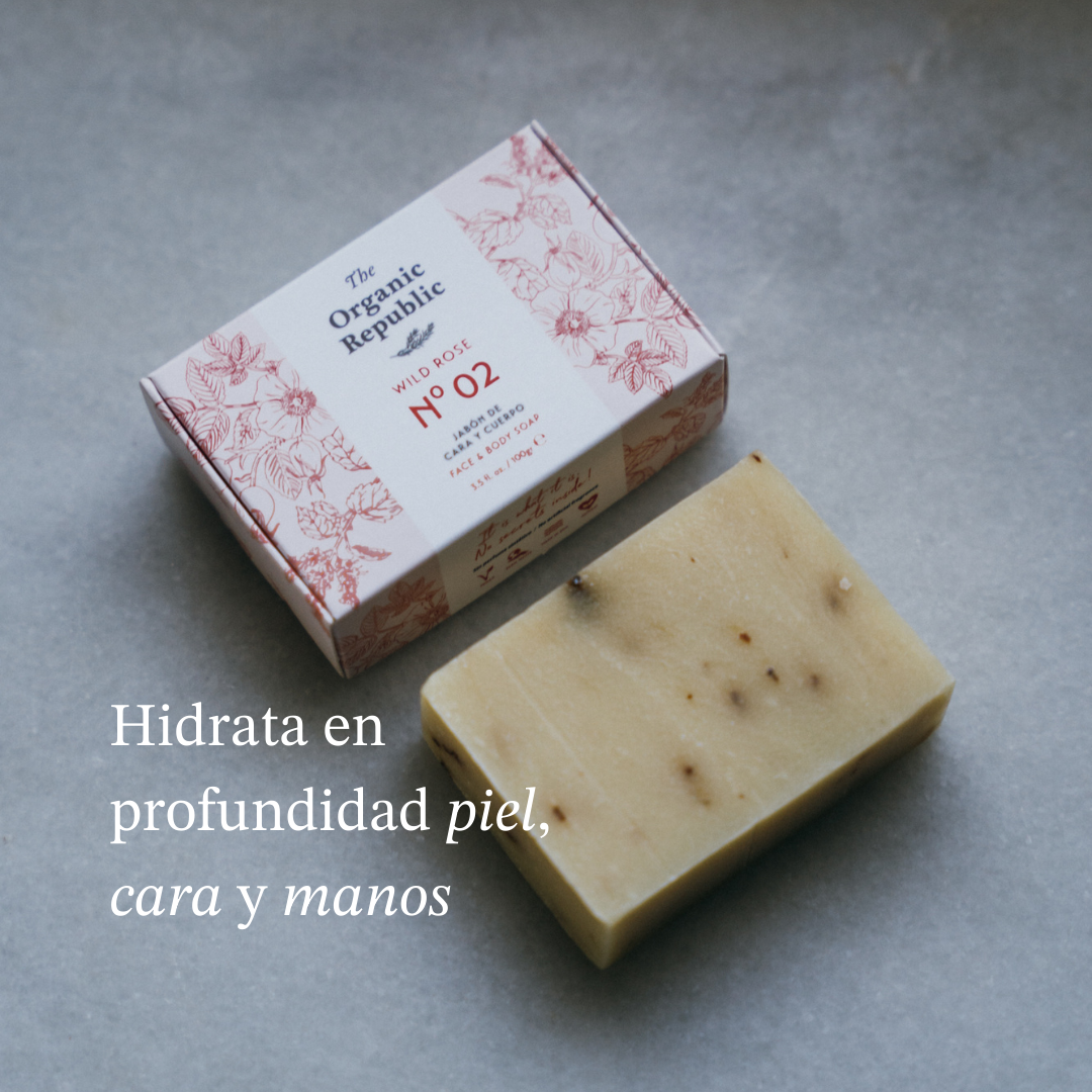 Jabón sólido hidratante Rosa Mosqueta