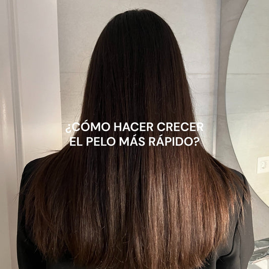 Cabello largo con texto que poner ¿Cómo hacer crecer el pelo más rápido?