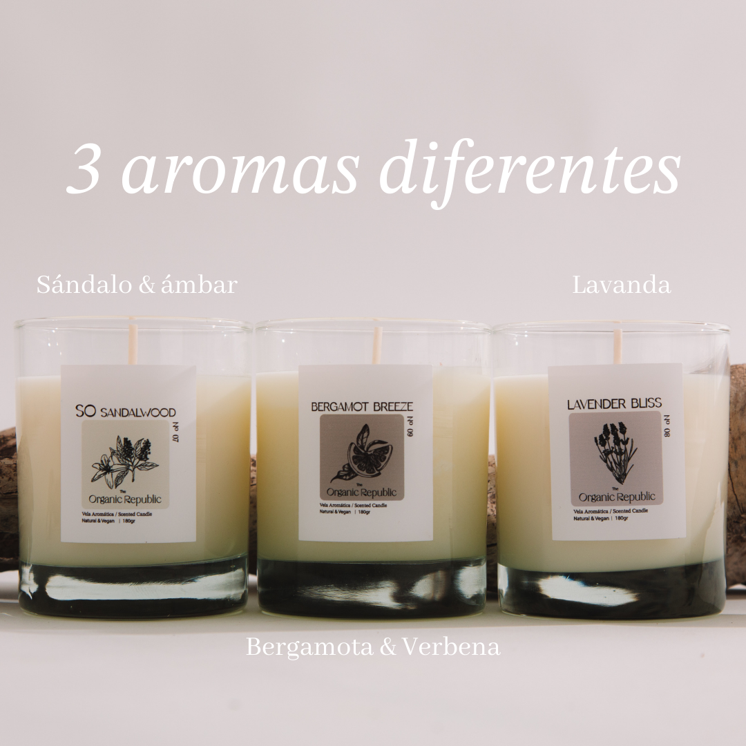 Vela aromática - Bergamota & Verbena