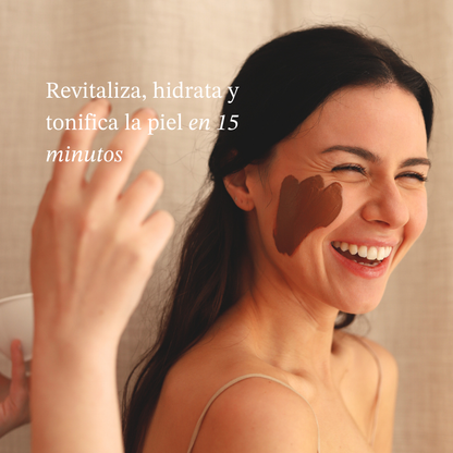 Mascarilla facial revitalizante para pieles secas