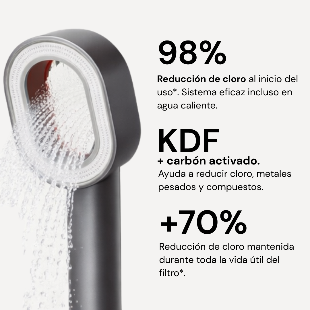 Cabezal de ducha con filtro purificante