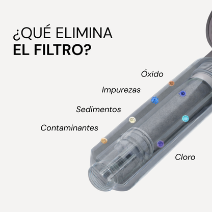 Cabezal de ducha con filtro purificante