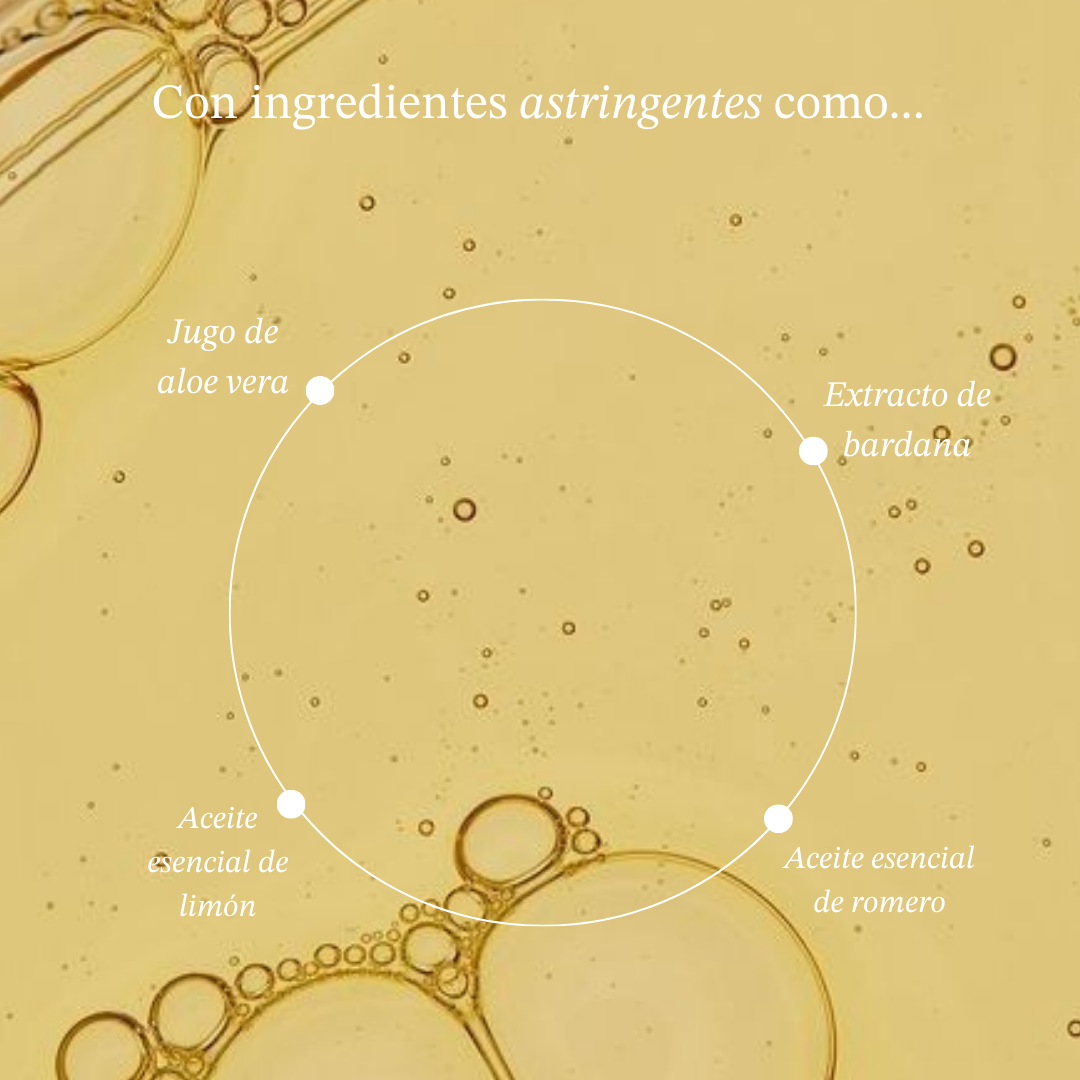 Champú astringente