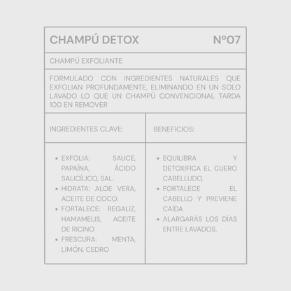 Champú detox exfoliante