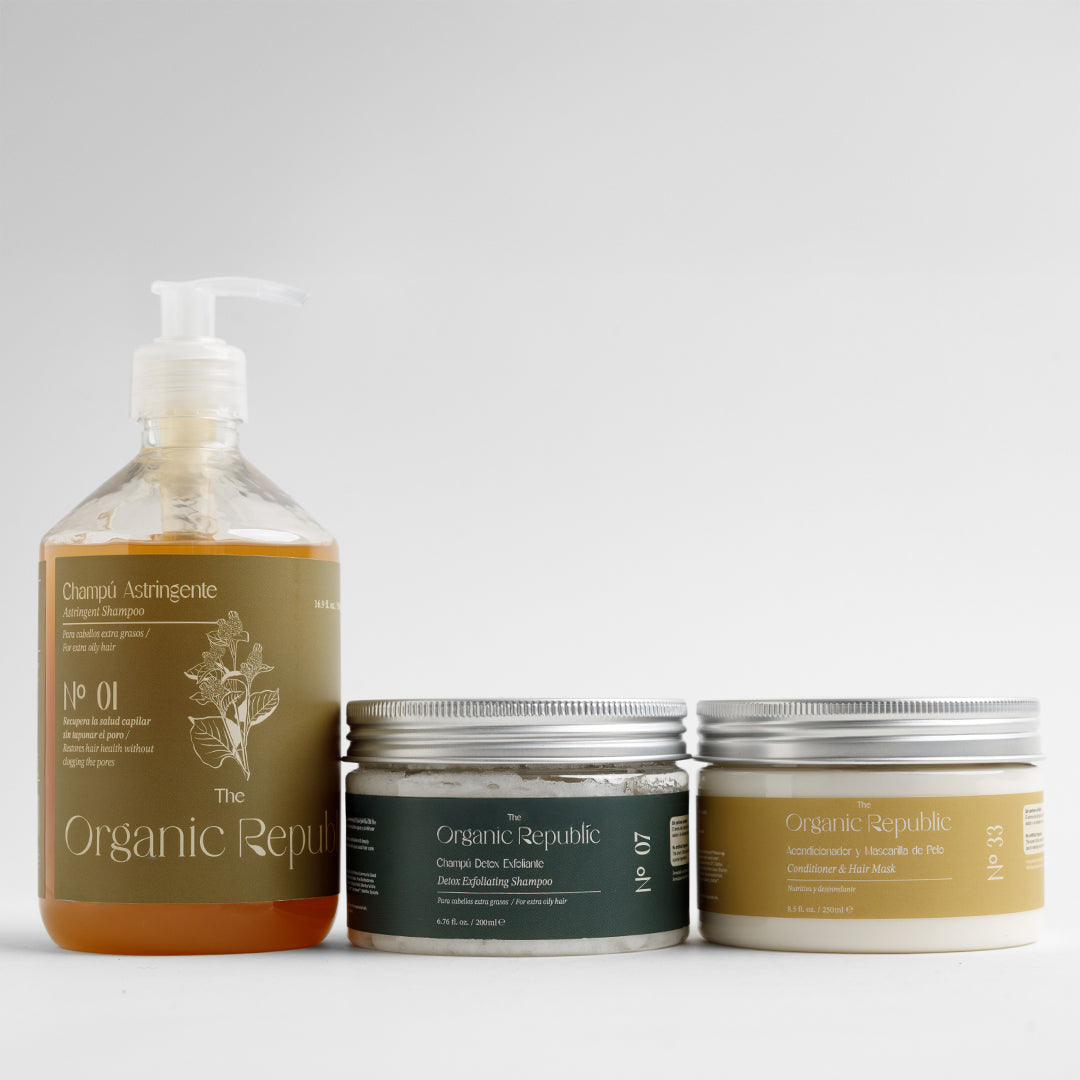 Rutina detox completa para raíces grasas